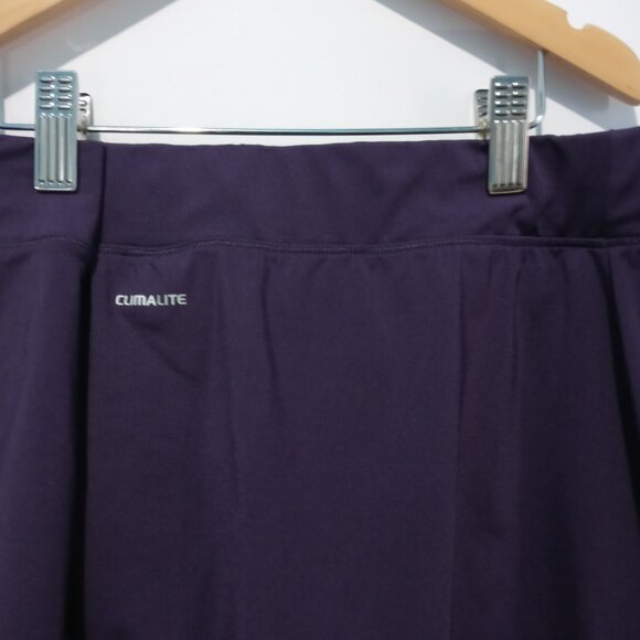 Adidas Women's Climalite Athletic Skort Skirt Purple/White Size Medium - Picture 9 of 10